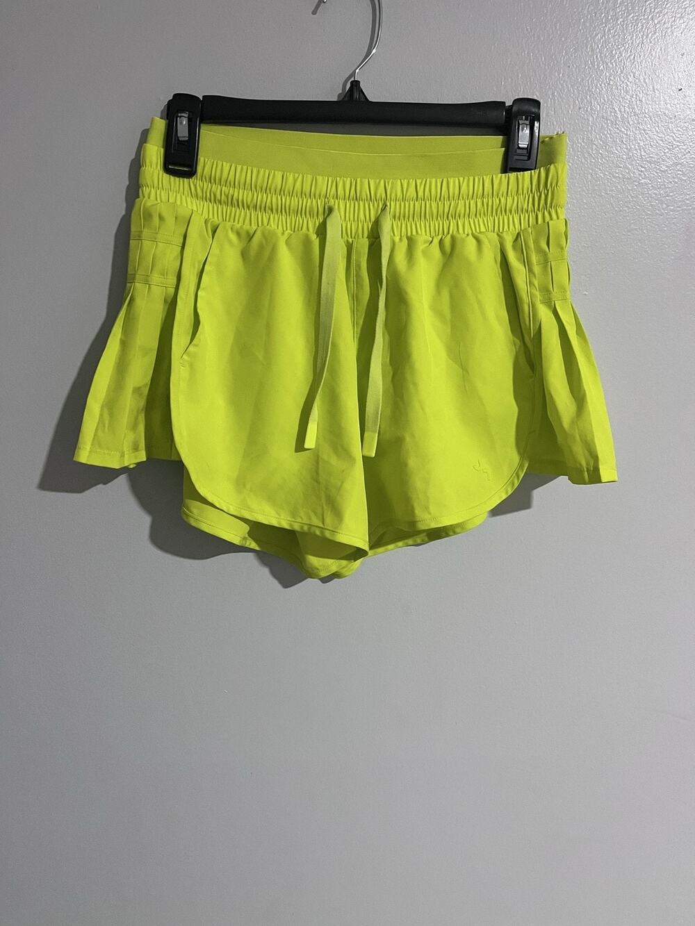 JOY LAB Skort Womens XS Yellow Athletic Tennis Running Lined Pockets Drawstring